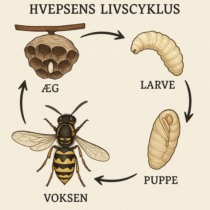 Hvepsens Livscyklus Diagram Hvepsens Livscyklus Effektiv Skadedyrsbekæmper Ring 61 72 64 86